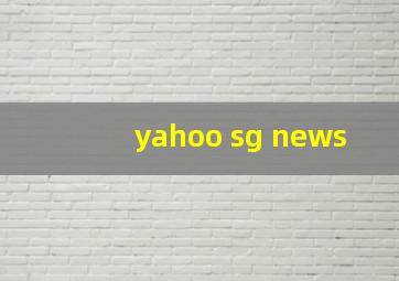 yahoo sg news